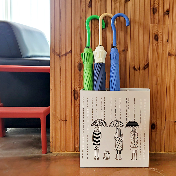 설렘하우스 일러스트2탄 개업선물 철제우산꽂이 우산꽃이 로고주문제작