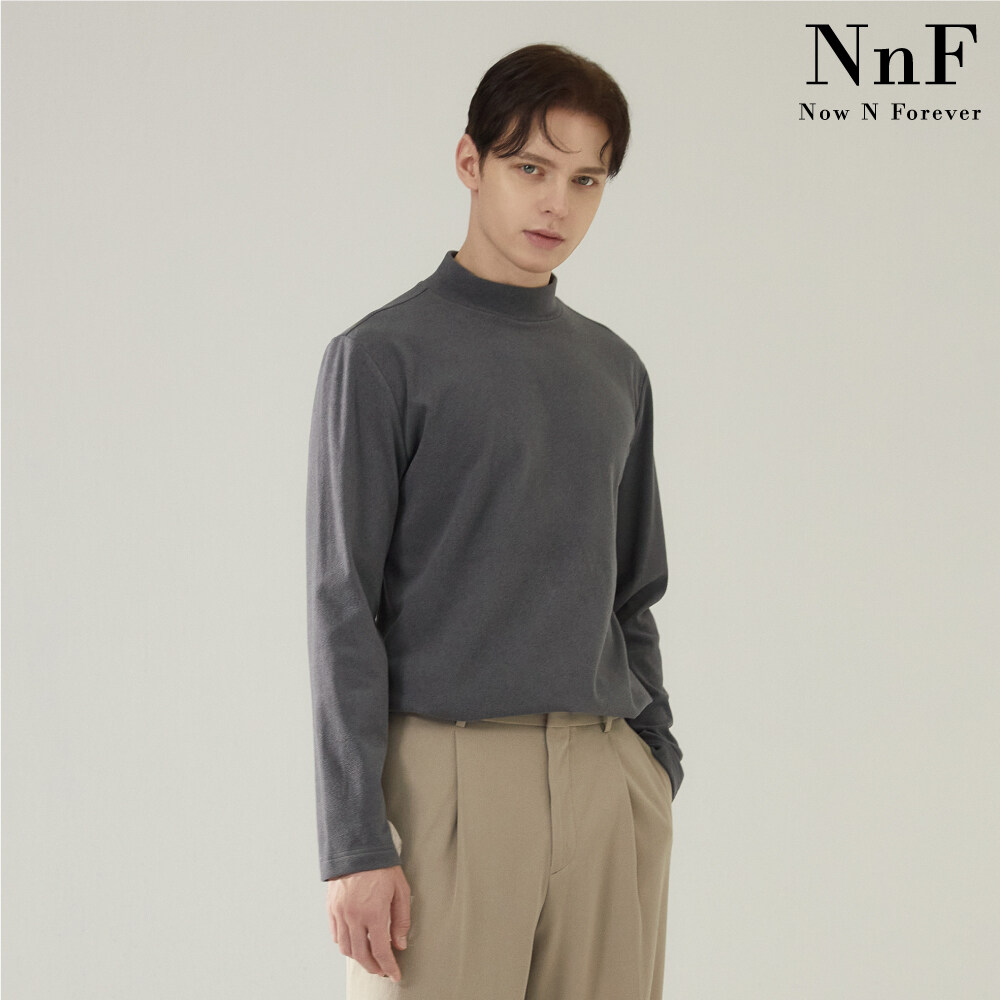 (남성) NNF 23FW 기모 모크넥 티셔츠 5종 - 상세 이미지 4