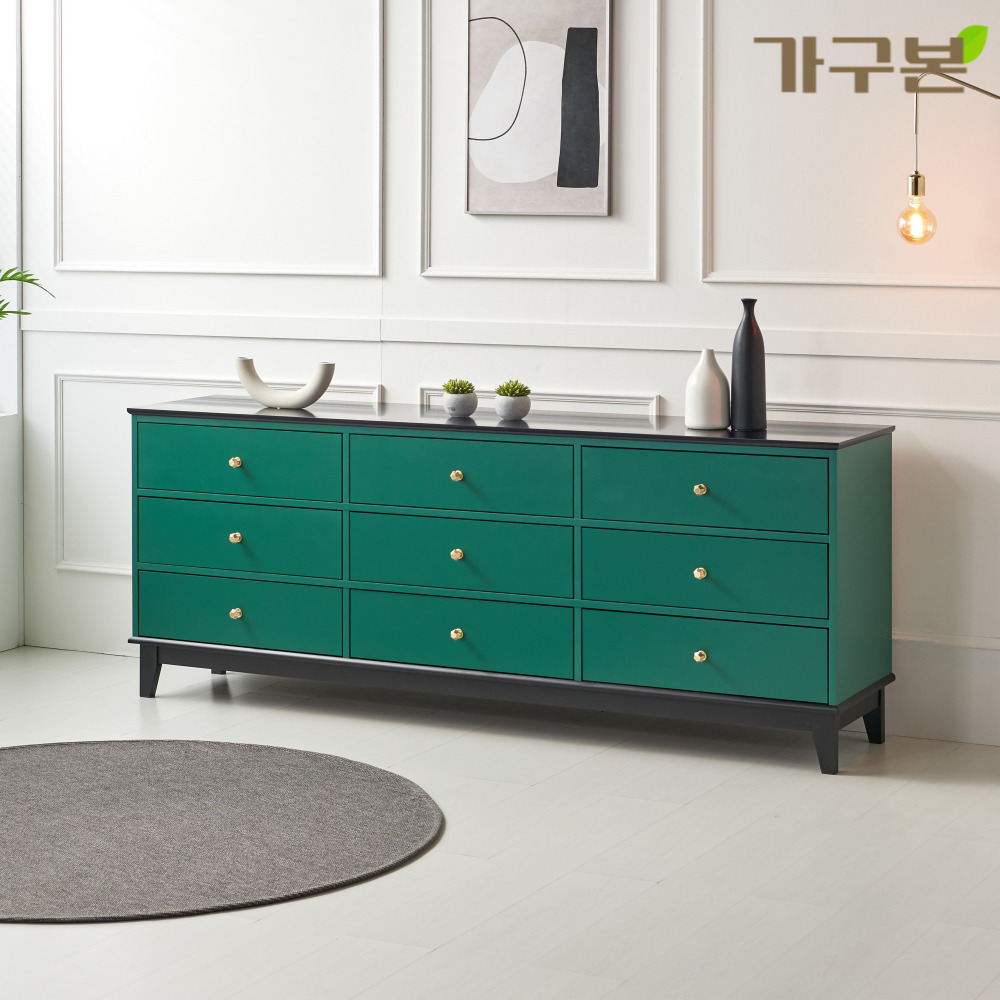 원목도장 거실장 2000