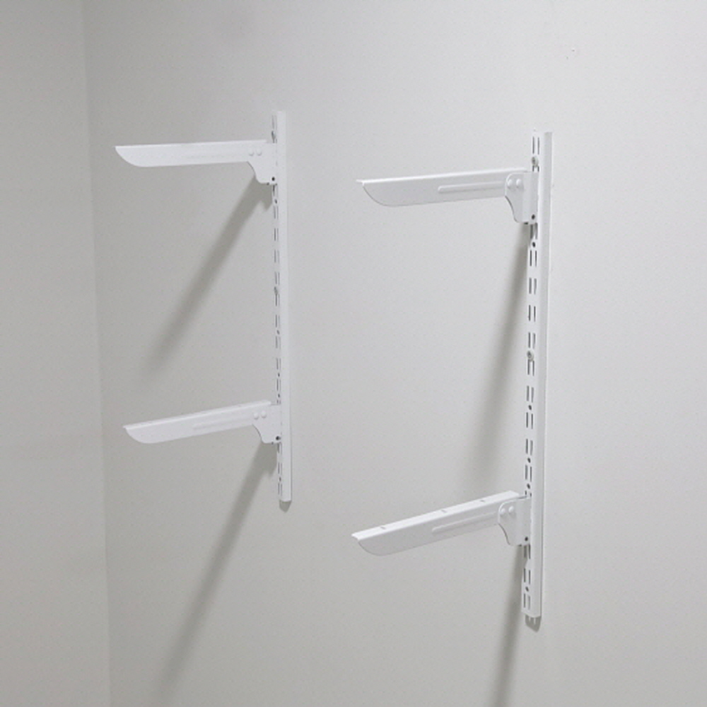 아텍스 베란다 시스템 벽선반 양공 벽지지대 선반받침대 앵글기둥 브라켓 구성품 - 상세 이미지 4