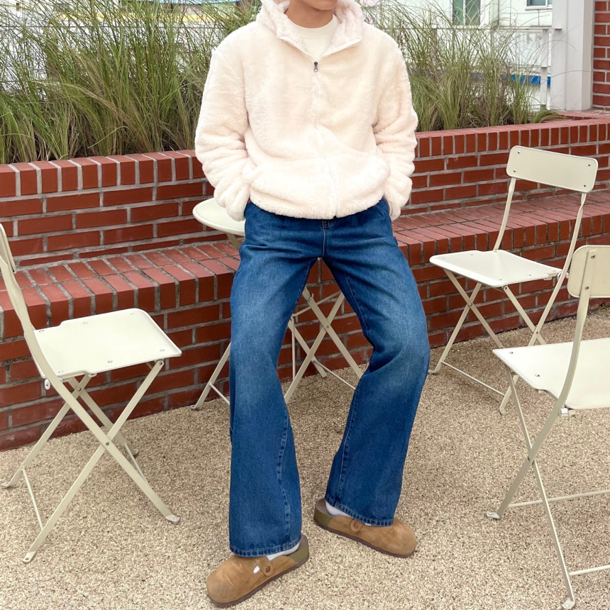 [겨울히트/주문폭주] 여친이좋아하는 양털 후리스 플리스 오버핏 보아털 밍크 털 자켓 후드 집업 상세 이미지 35