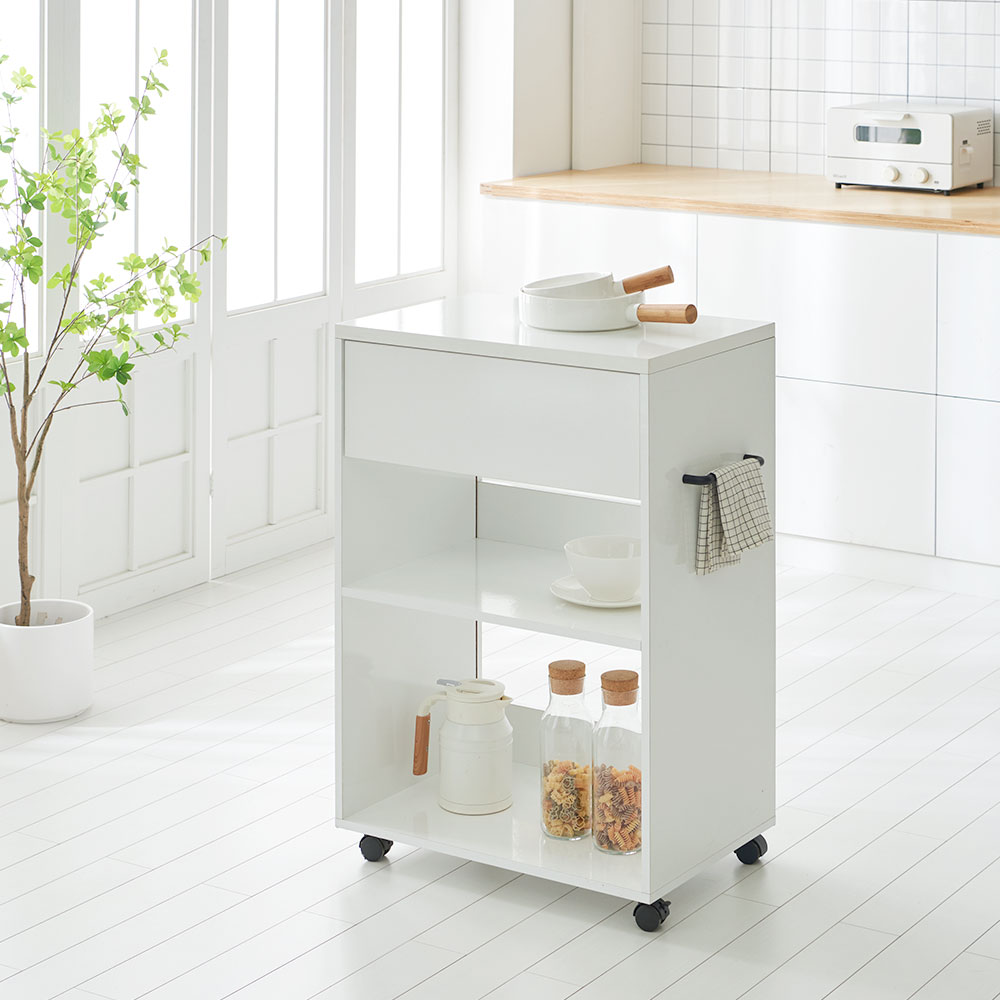 카라 이동식 미니 홈바 테이블 조리대 아일랜드식탁 공간활용