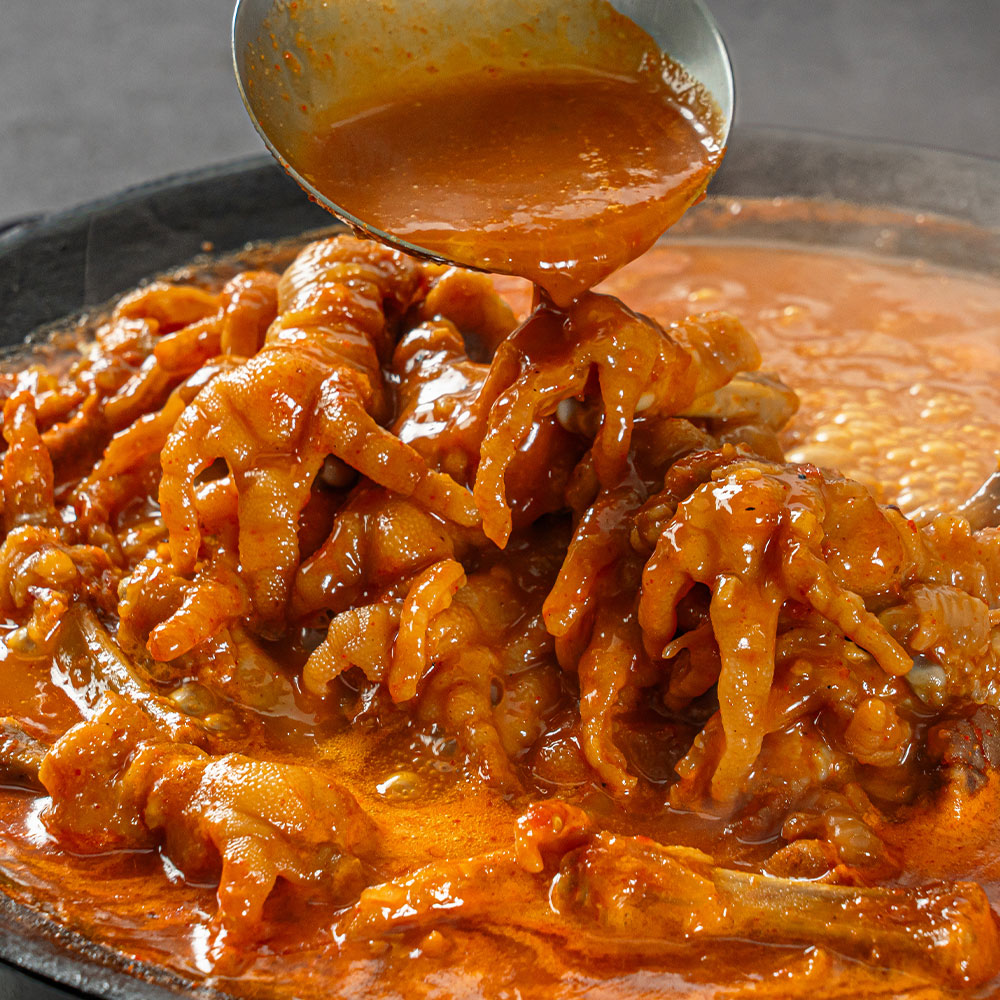 캠핑음식 직화 매운 닭발 무뼈 200g 튤립 국물닭발 - 상세 이미지 3