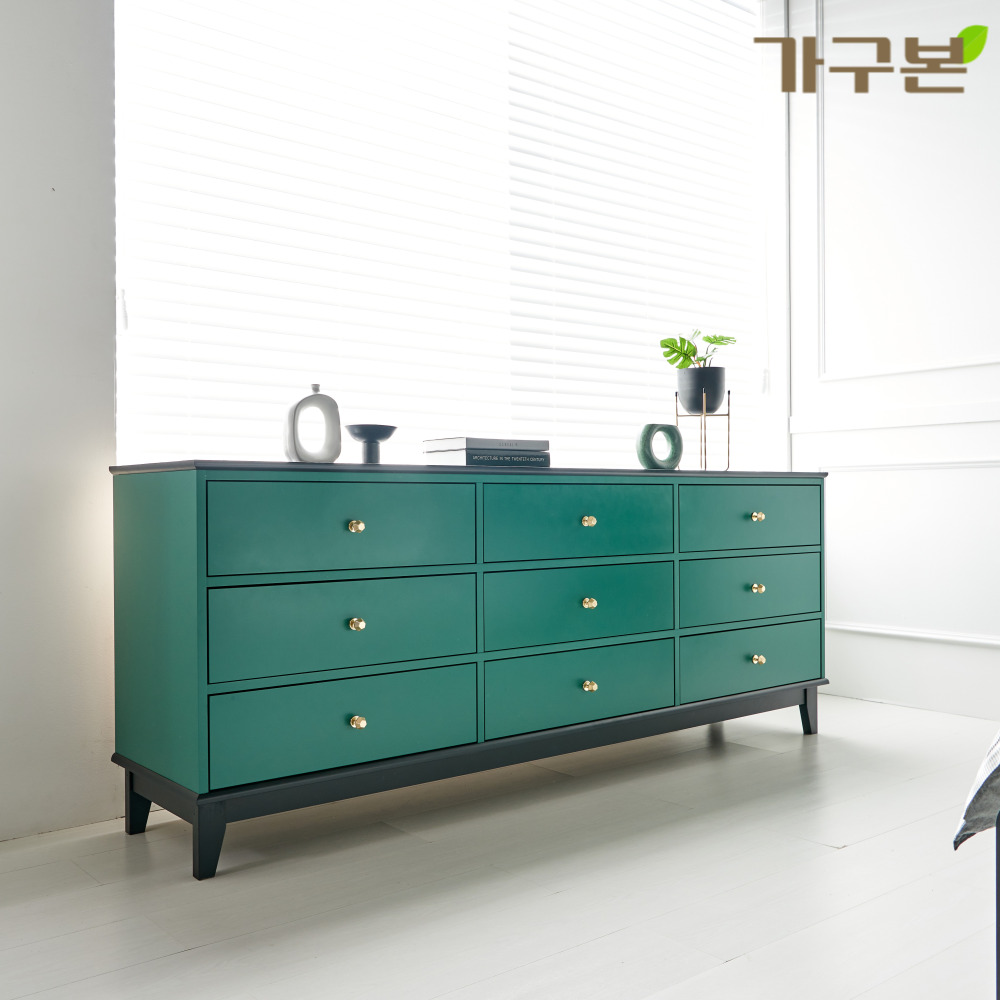 원목도장 거실장 2000