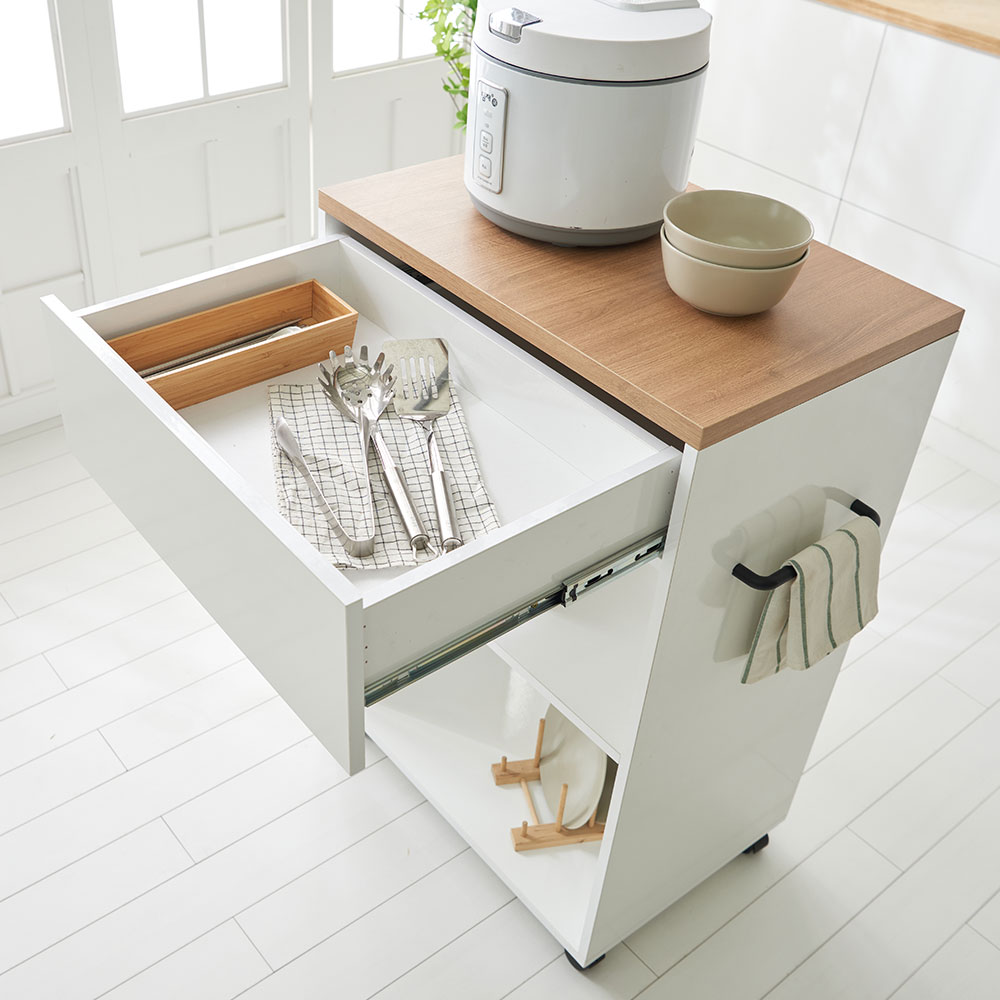 카라 이동식 미니 홈바 테이블 조리대 아일랜드식탁 공간활용