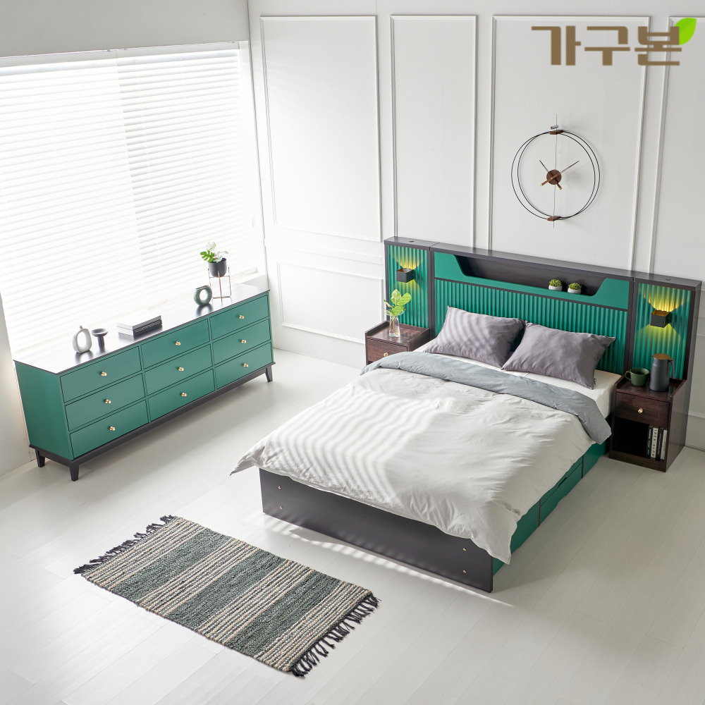 원목도장 거실장 2000