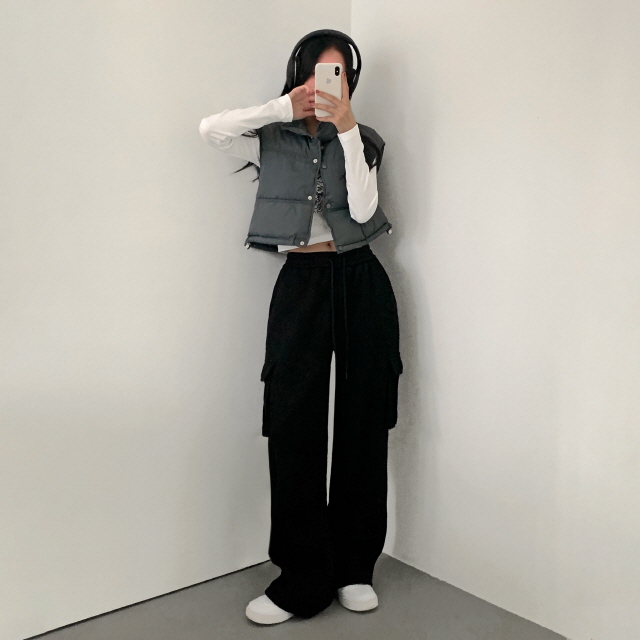 💖50%할인💖 🔥융기모🔥[숏,기본,롱/S~XL] 블랭킷 코듀로이 겨울 트레이닝 카고 기모 와이드 조거 소프트 골덴 2way 팬츠 상세 이미지 30