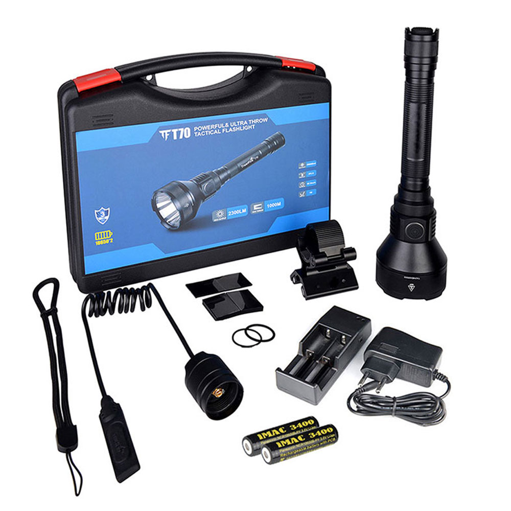 TF70 사냥용 써치라이트 2300루멘 휴대용 탐조 탐사 LED 후레쉬 헌팅 랜턴 손전등