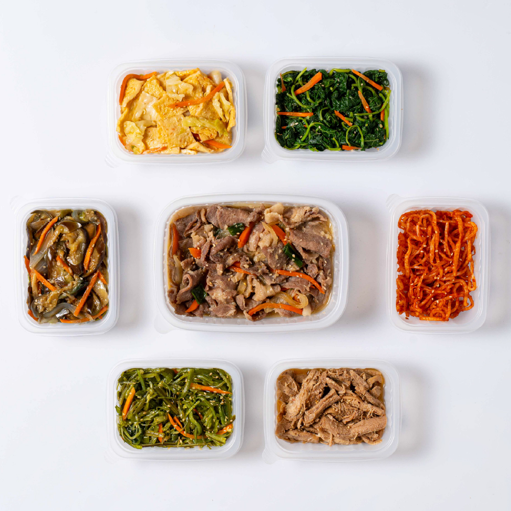 건강예찬반찬배달 반찬정기배송 밑반찬 구독 가정식 집 가게 저염식 기본형1회