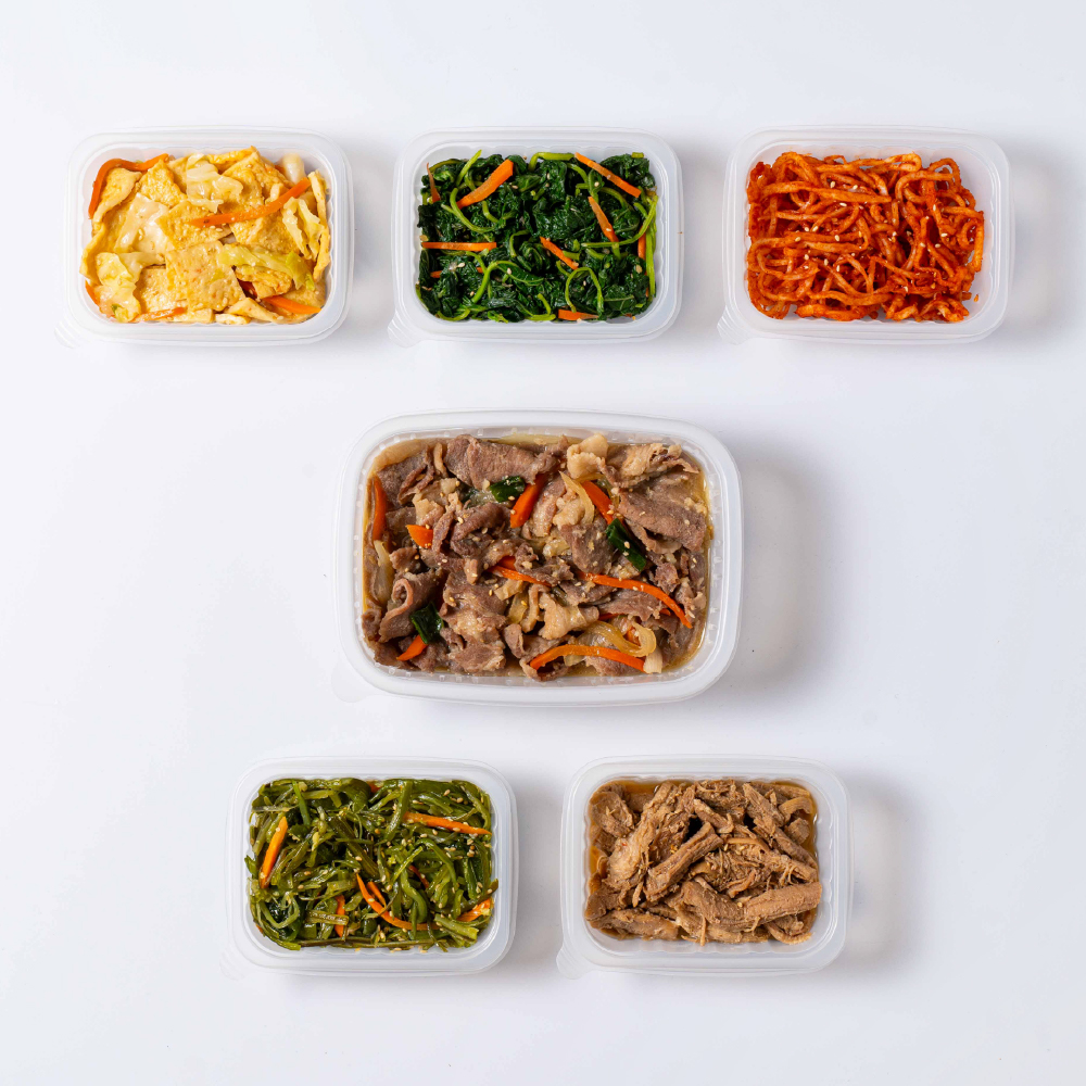 건강예찬반찬배달 반찬정기배송 밑반찬 구독 가정식 집 가게 저염식 기본형1회