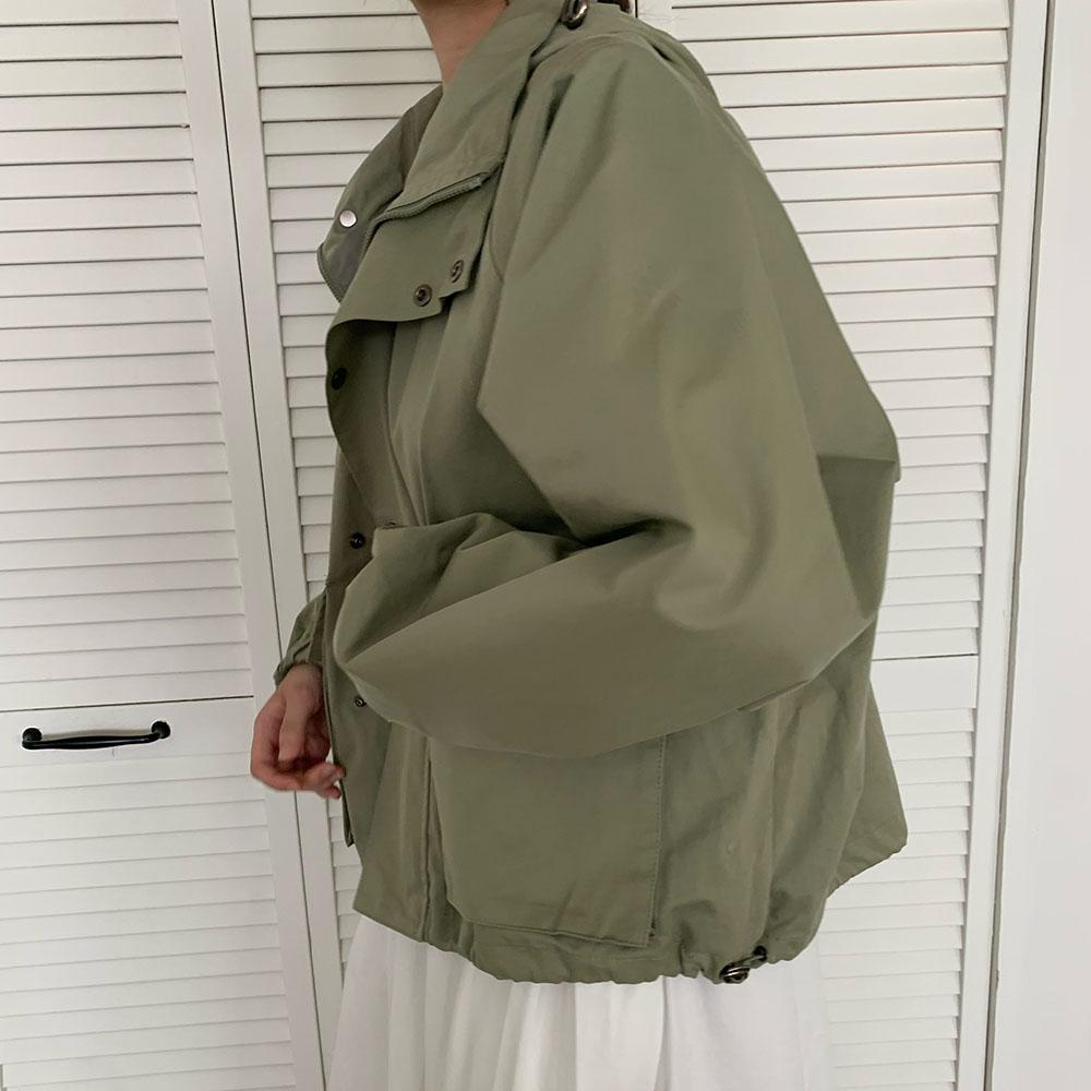 여성야상점퍼 가을야상 후드 사파리 점퍼 이미지 8