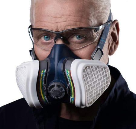 영국산 GVS 고성능방독 abek1p3 방독면 화생방 화재 방연 실험실 암모니아 +필터포함