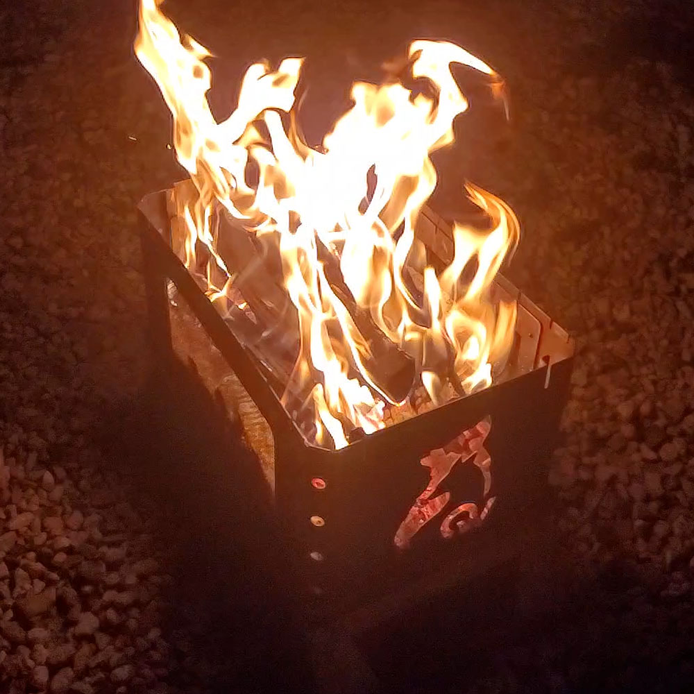 아웃도어웍스 캠핑화로대 접이식 미니 바비큐그릴