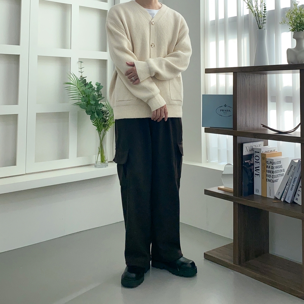 남자브이넥가디건 남성하찌가디건 워셔블가디건 이미지 4
