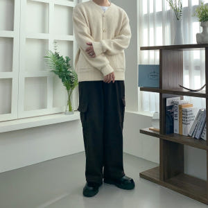 남자브이넥가디건 남성하찌가디건 워셔블가디건 착용 후기 | 사이즈/핏 총정리 - 상품 이미지 4