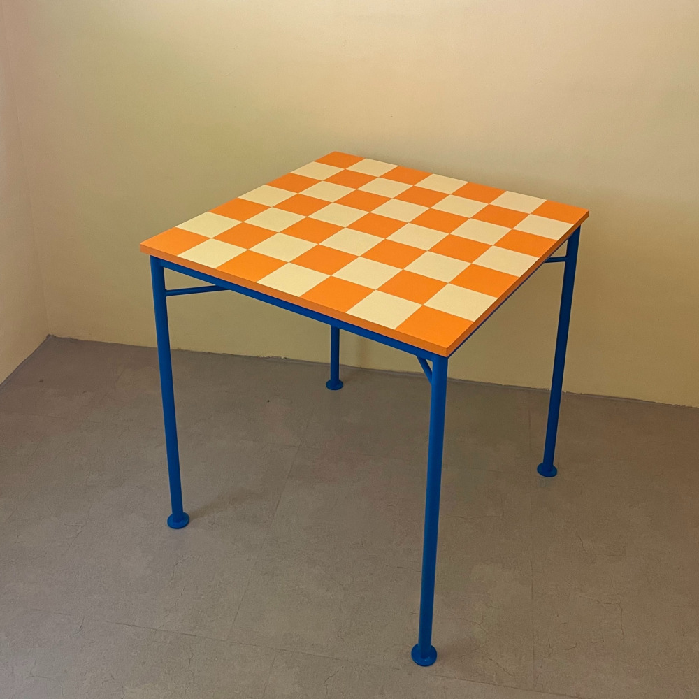 텐더 체커보드 테이블 인테리어 카페 거실 커피 사각형 티 엔틱 디자인 감성