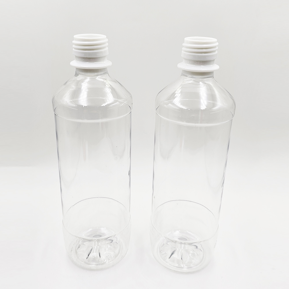 두꺼운 내열 일자원형 페트병 500ml - 메인 이미지
