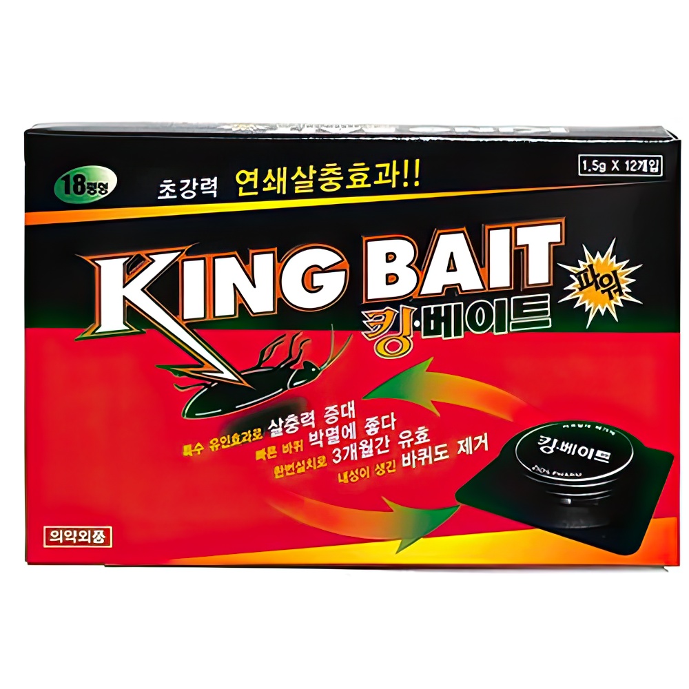 미끼형 바퀴약 바퀴벌레 퇴치 박멸 제거제 12P 바퀴벌레약 벌레약 살충제 : 큰스토어