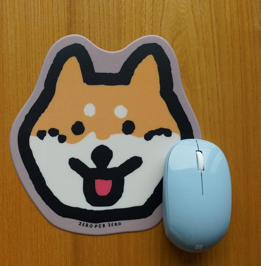 귀여운 캐릭터 강아지 고양이 마우스패드 제로퍼제로 - 상품 이미지