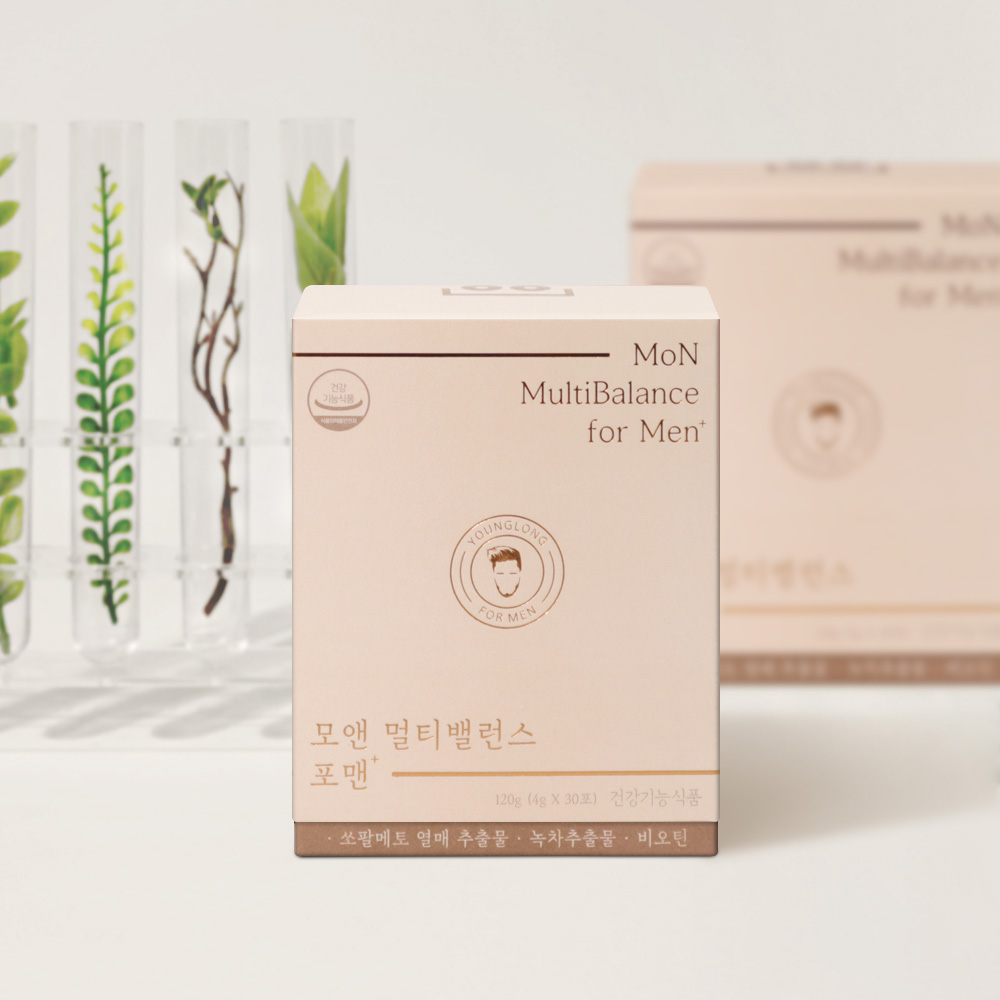 [2개월 분] 모앤 멀티밸런스 포맨 [쏘팔메토 비오틴 카테킨] 로르산 맥주효모 - 상품 이미지