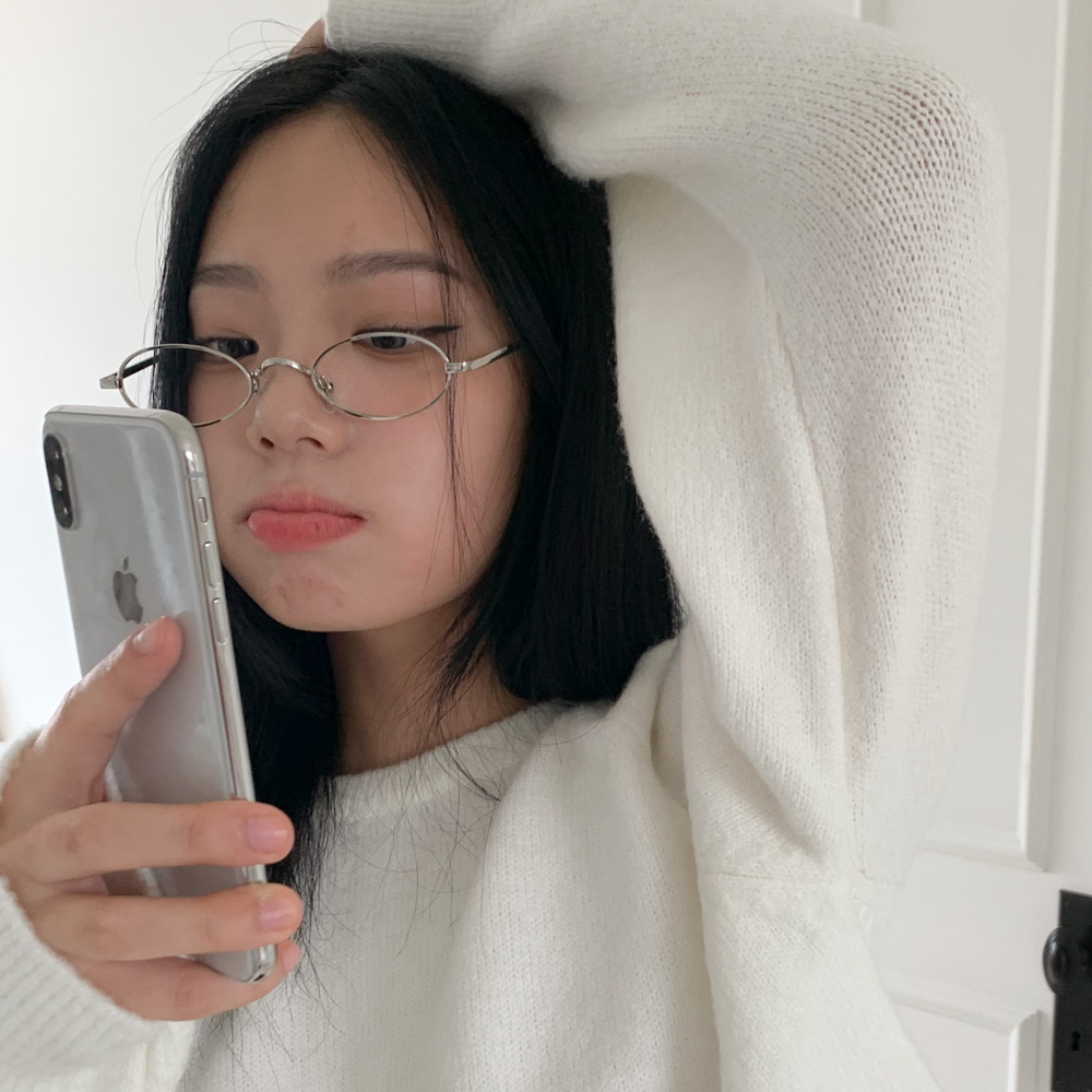 [❤당일출고❤유니크] 올뉴 납작 오벌 메탈 레트로 빈티지 남녀공용 학생 뿔테 안경 2color 상세 이미지 3