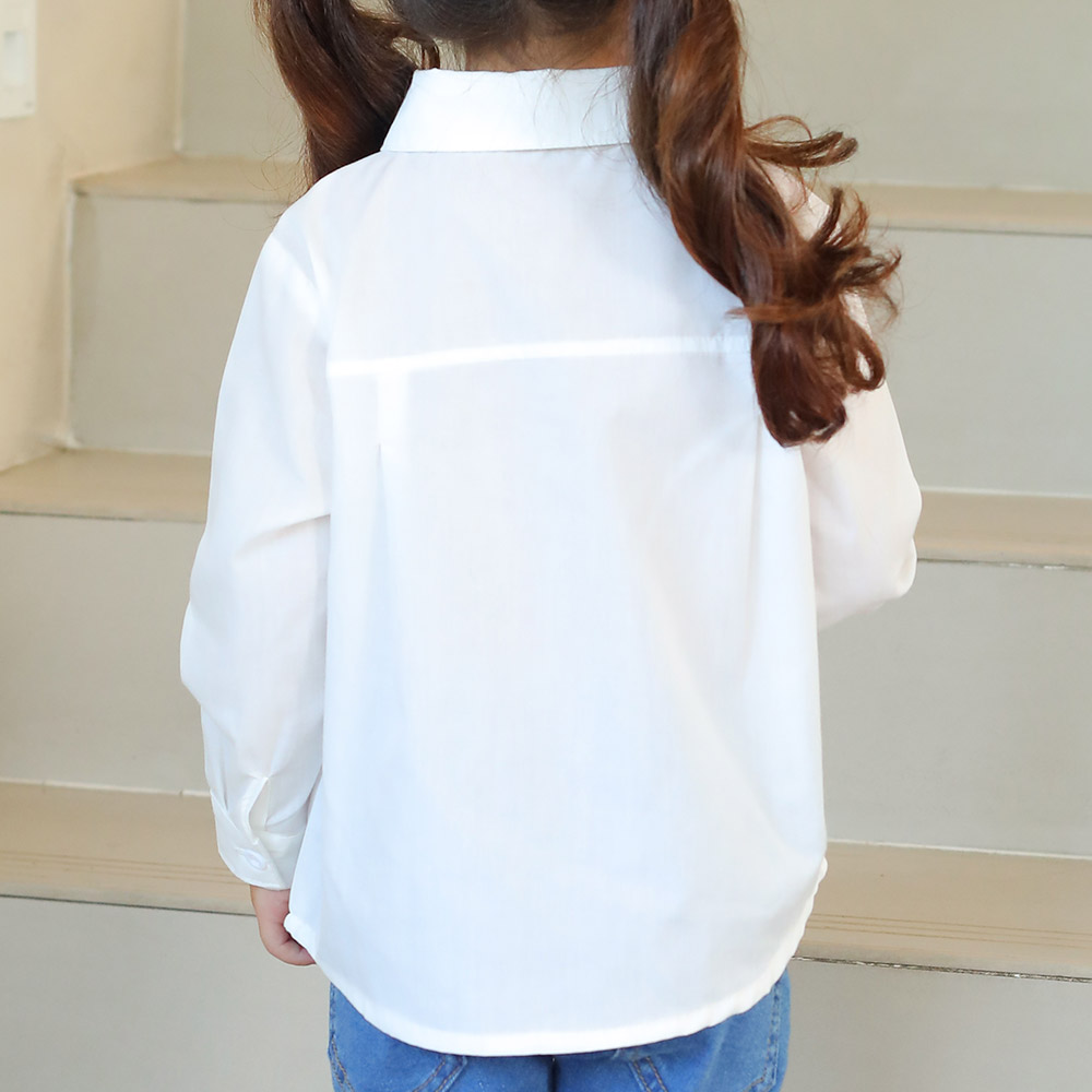 베베코지 돌 아기 화이트 셔츠 남방 남아 여아 유아 아동 - 상세 이미지 5