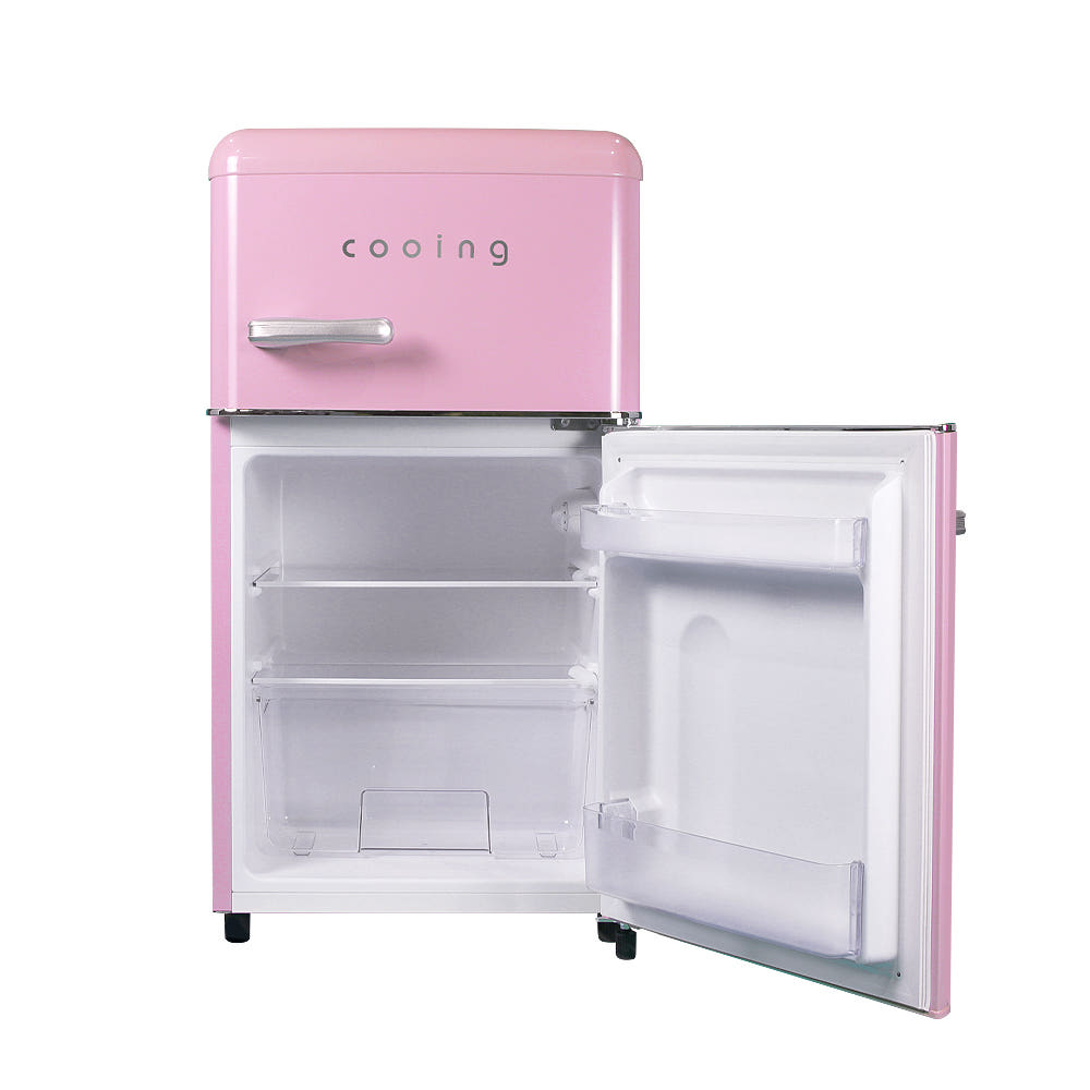 쿠잉 핑크 냉장고 상세