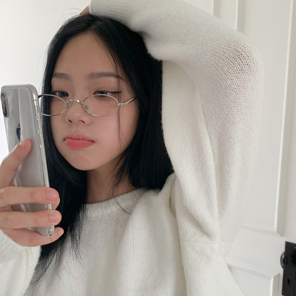 [❤당일출고❤유니크] 올뉴 납작 오벌 메탈 레트로 빈티지 남녀공용 학생 뿔테 안경 2color 상세 이미지 9