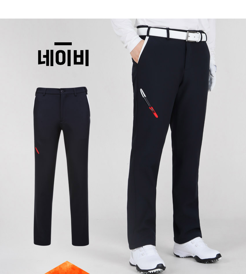 마스터베어 플레이어웜 P1 허리밴딩 남성 기모 골프바지 MB019 이미지 6