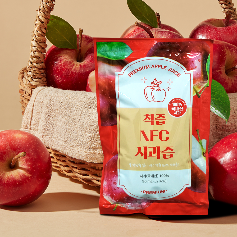 푸드버킷 물없이 갈아만든 NFC착즙 사과즙 50포, 2개 - 상세 이미지 2