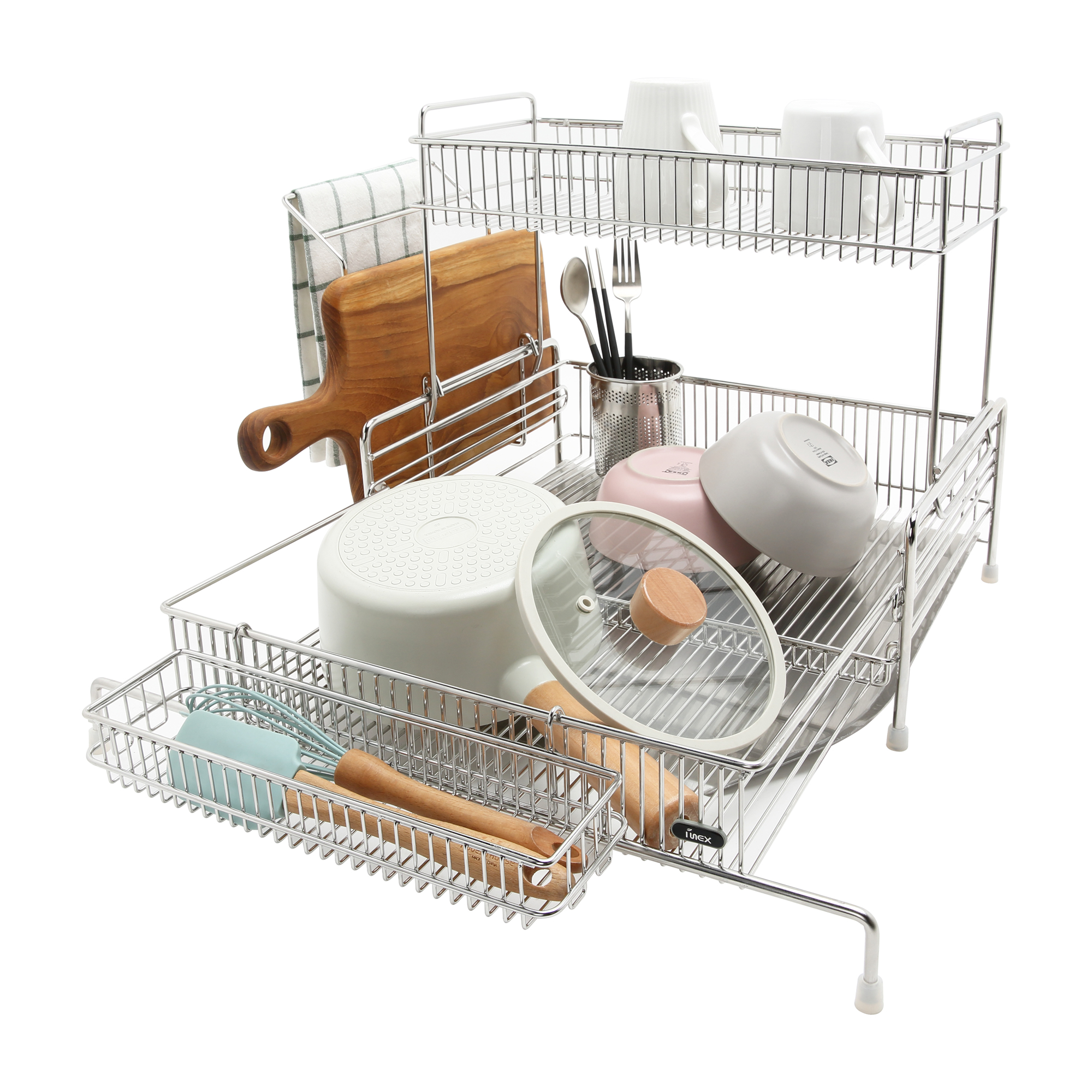 아이넥스 클린엣지 4.0 5.0 올스텐 2단 식기건조대 주방 싱크대 그릇 물빠짐 설거지 건조대