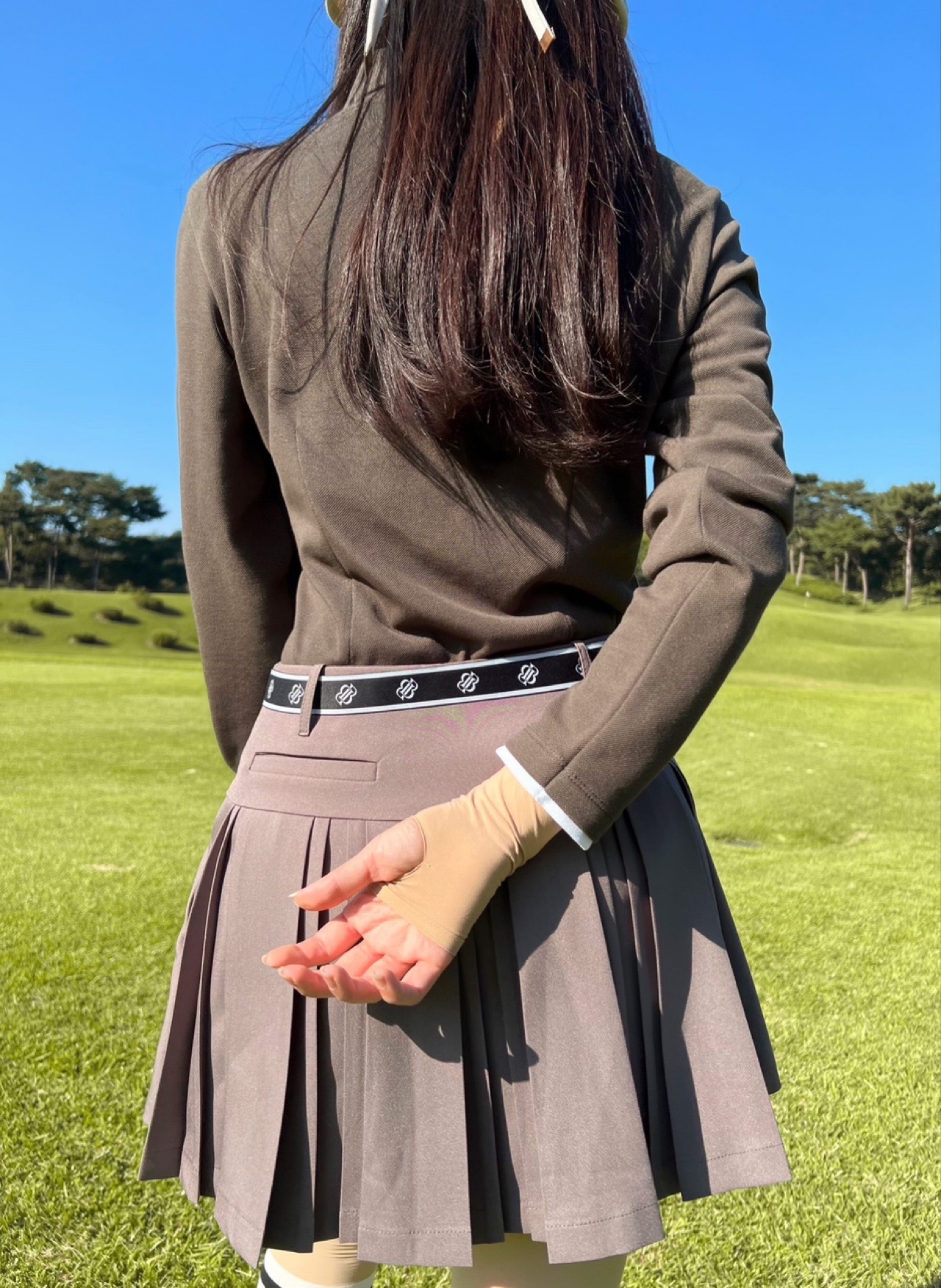 골프 손등 장갑 여름 자외선차단 손등토시 양손 살색 남성 여성 이미지 4