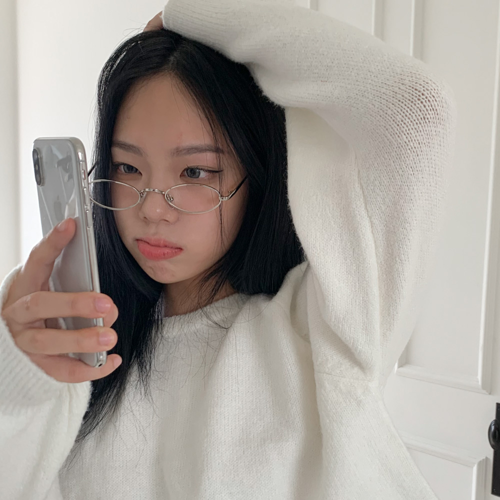 [❤당일출고❤유니크] 올뉴 납작 오벌 메탈 레트로 빈티지 남녀공용 학생 뿔테 안경 2color 상세 이미지 10