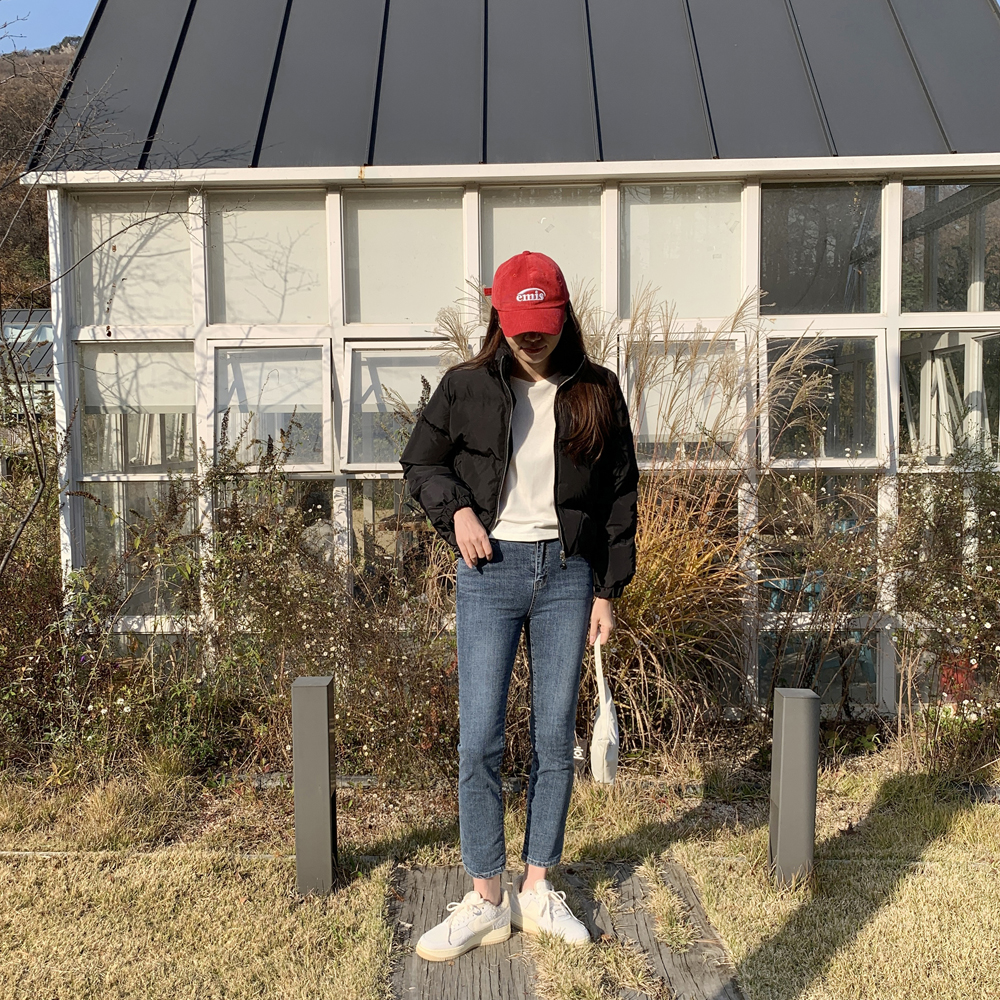 오버핏 웰론 여자 숏패딩 크롭패딩 여성 겨울 점퍼 아우터 여성 점퍼 이미지 4