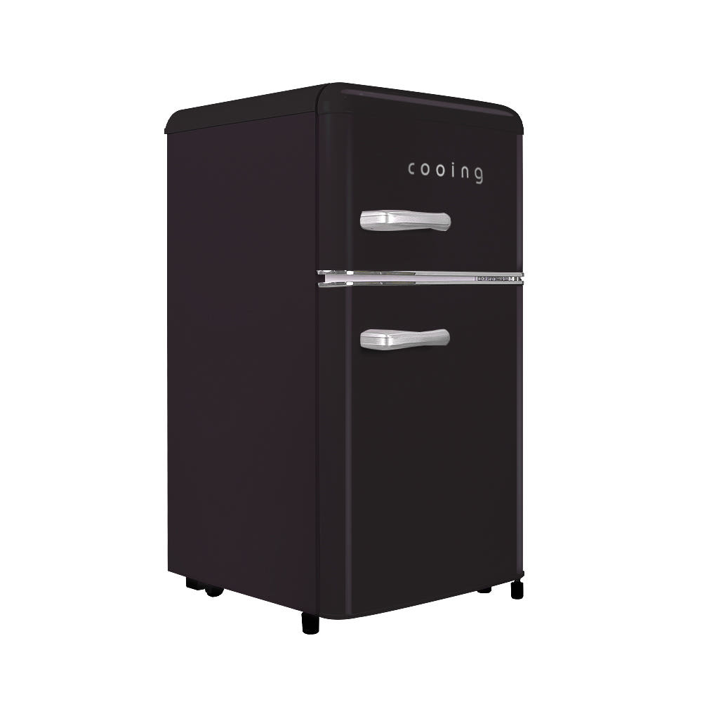 쿠잉 레트로 미니냉장고 블랙