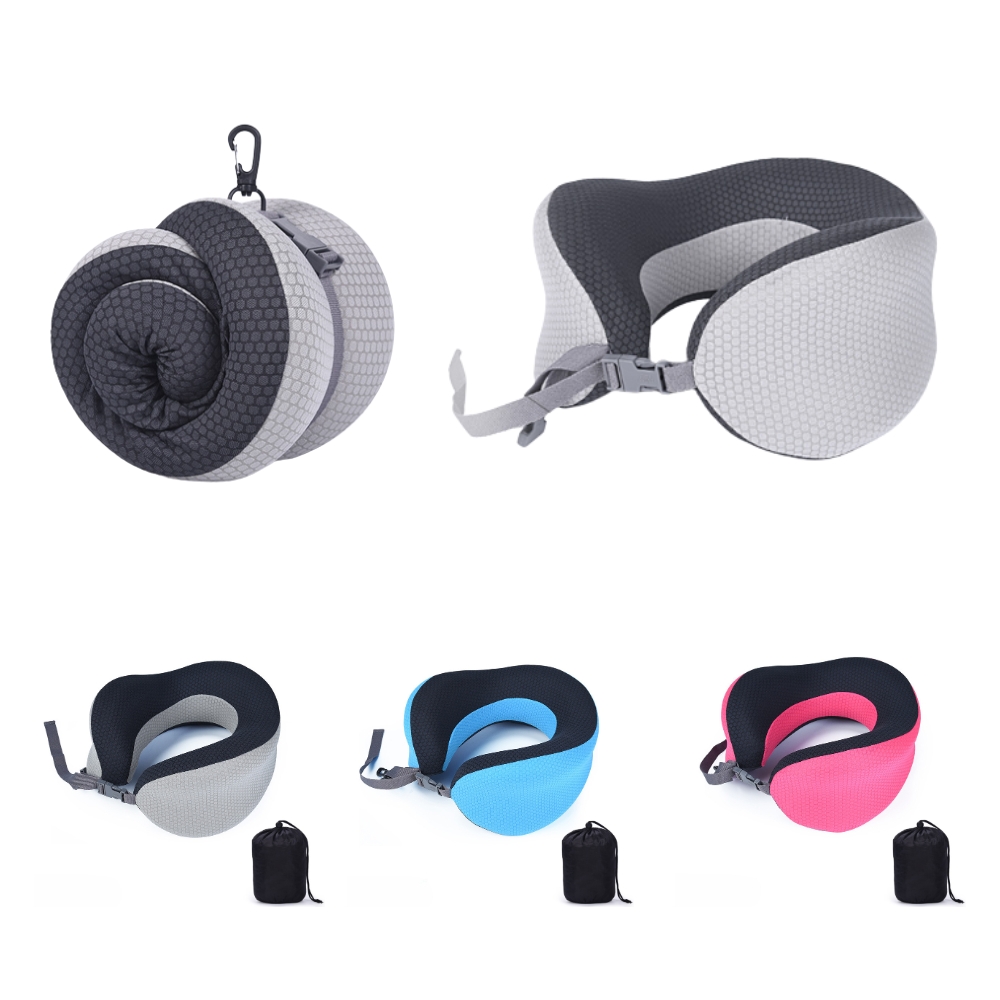 띵덕 그리드 버클 기내용 비행기 여행용 목베개 목쿠션 여행필수품