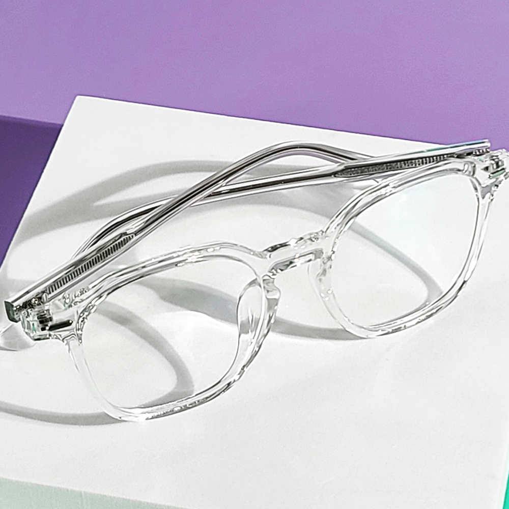 투명 뿔테 블루라이트 차단안경 패션 가벼운 안경테 자외선 남자 여자