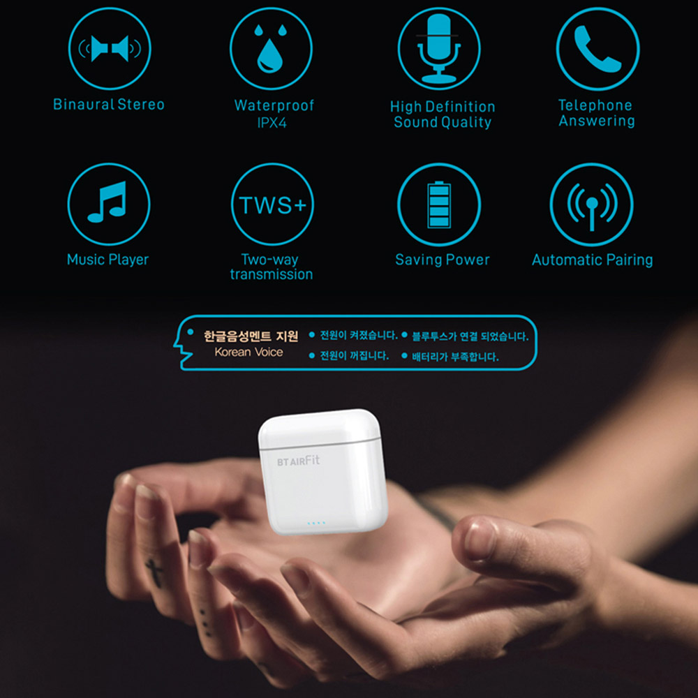초경량 에어핏 블루투스이어폰 귀가편한 스포츠 운동 런닝 아웃도어 스테레오 방수 무선 이어폰 - 상세 이미지 5