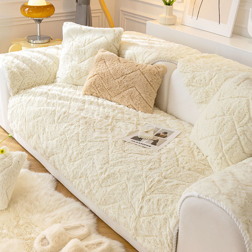 쇼파패드 넓은 돌 흙 소파 매트 토퍼 순면 커버 덮개 깔개 사계절 화이트 70x150