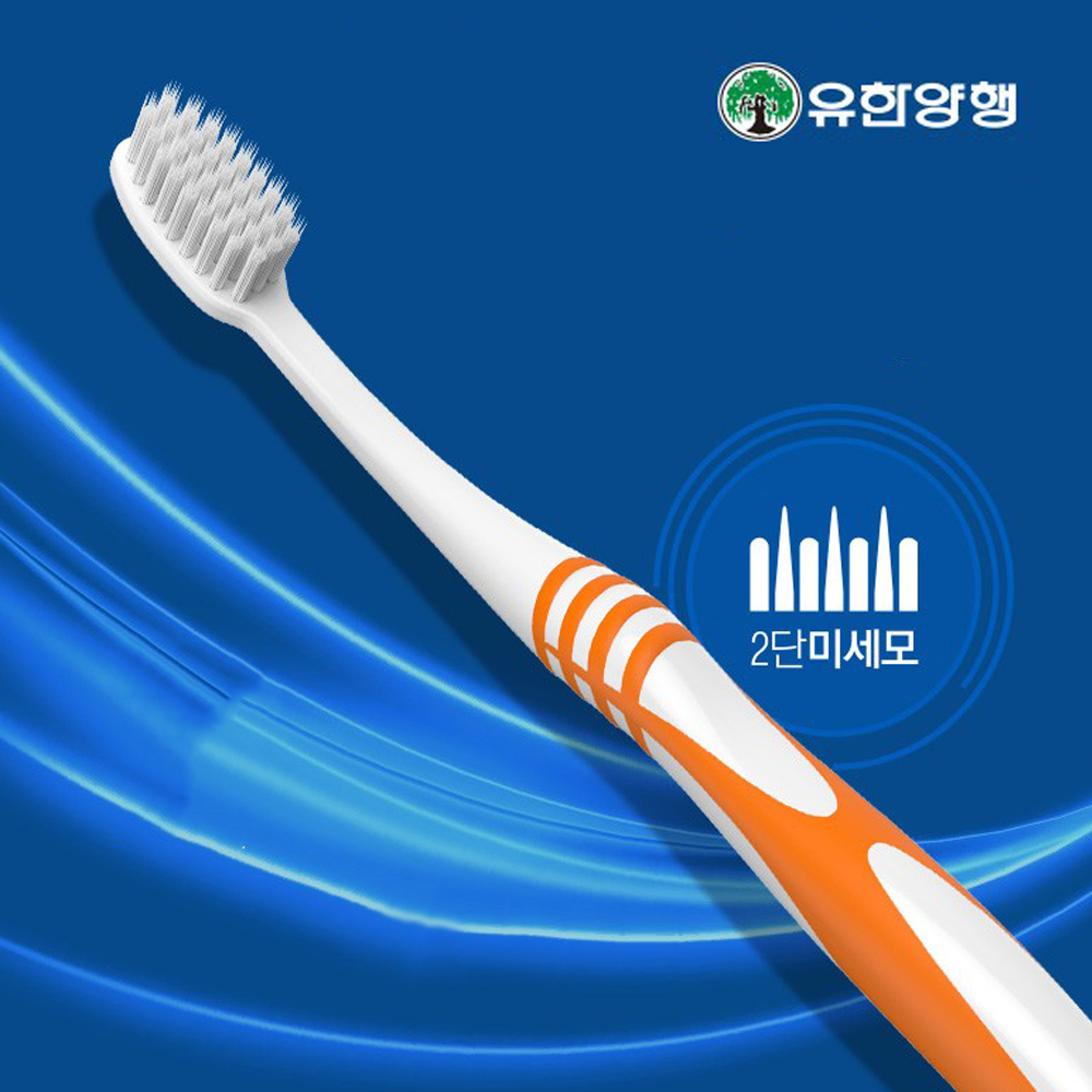 유한 유덴트 DX 디엑스 2단 미세모 칫솔 3+3개입 - 메인 이미지