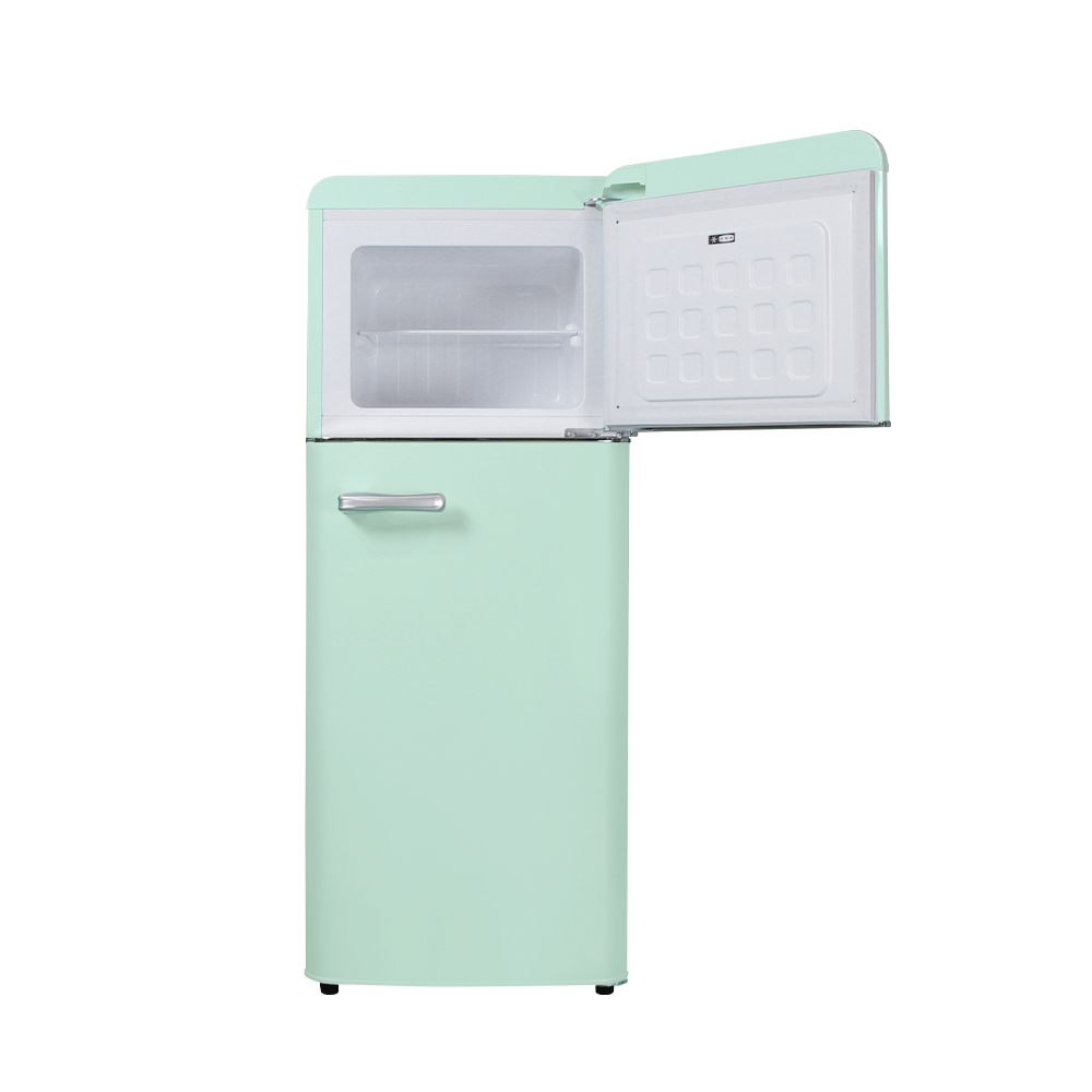 쿠잉 레트로 소형냉장고 REF-D121 민트 미니 원룸 사무실 신혼 슬림