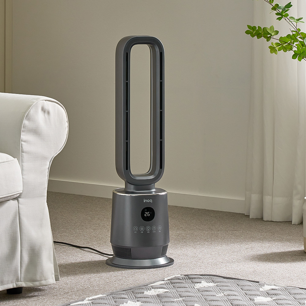이노크아든 온풍기 PTC히터 저소음 가정용온풍기 날개없는 난방기 원룸 FH5000 그레이