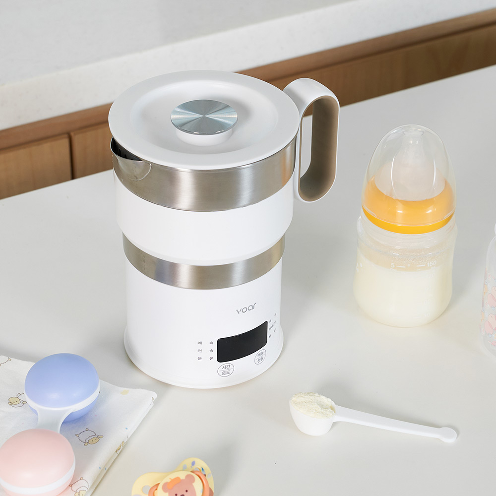 보아르 이지전기포트S 전세계 여행용 프리볼트 휴대용 접이식 분유포트 커피 올스텐