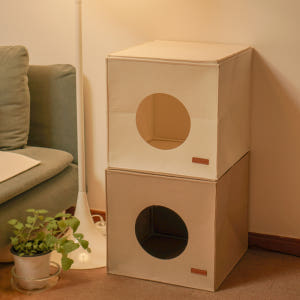 캣튜디오 고양이 숨숨집 큐브치즈 펠트 하우스 솔직 후기 | 실제 사용자 리뷰 총정리 - 상품 이미지 2