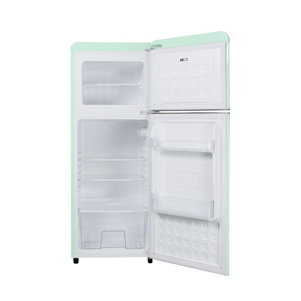 쿠잉 레트로 소형냉장고 REF-D121 민트 미니 원룸 사무실 신혼 슬림