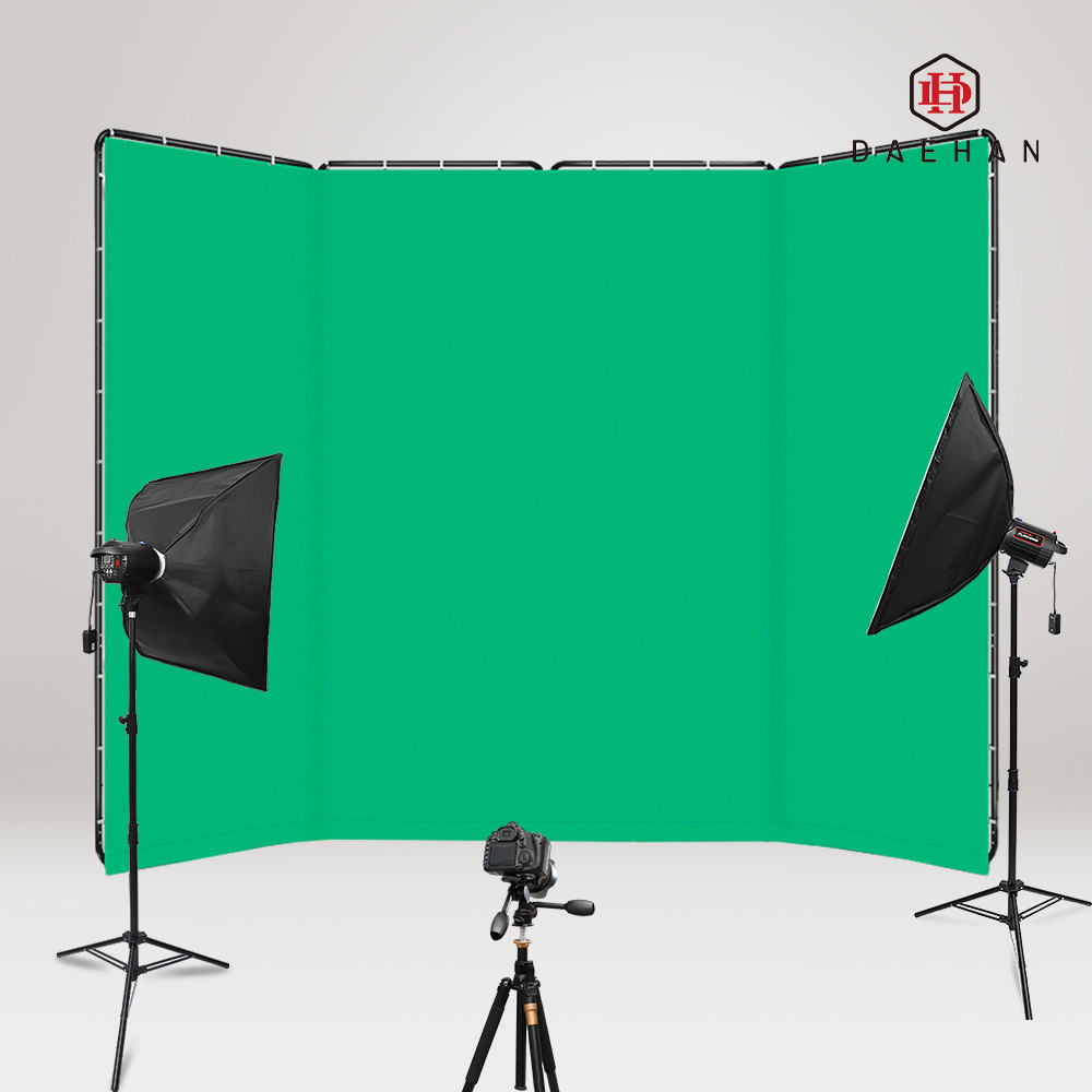 대형 크로마키 그린 스크린 촬영 배경 사진 뒷배경
