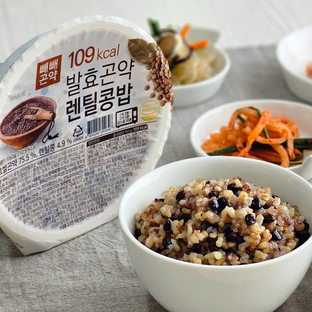 곤약렌틸콩밥 발효곤약 건강한밥 저칼로리식품 곤약밥리뷰