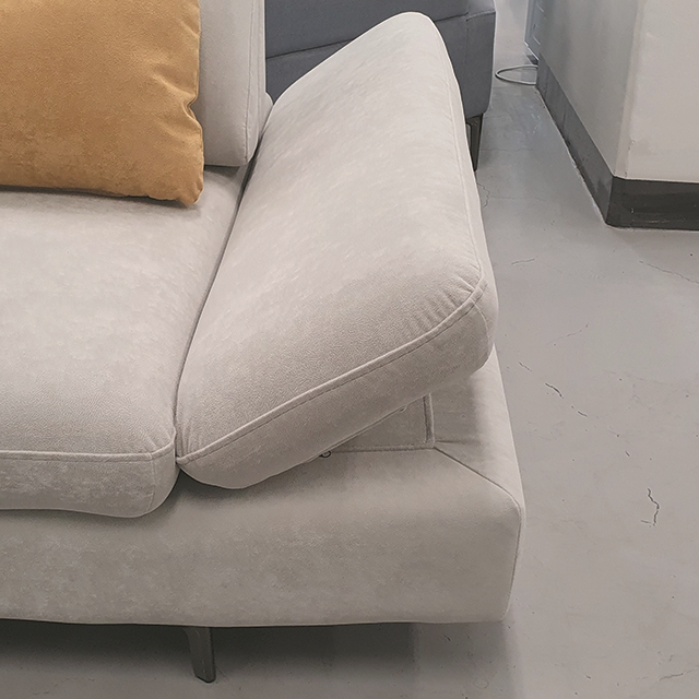 스코나 멜니체 타이보 아쿠아텍스 패브릭 좌방석확장 스윙 소파 스툴미포함, 연그레이, 3인용