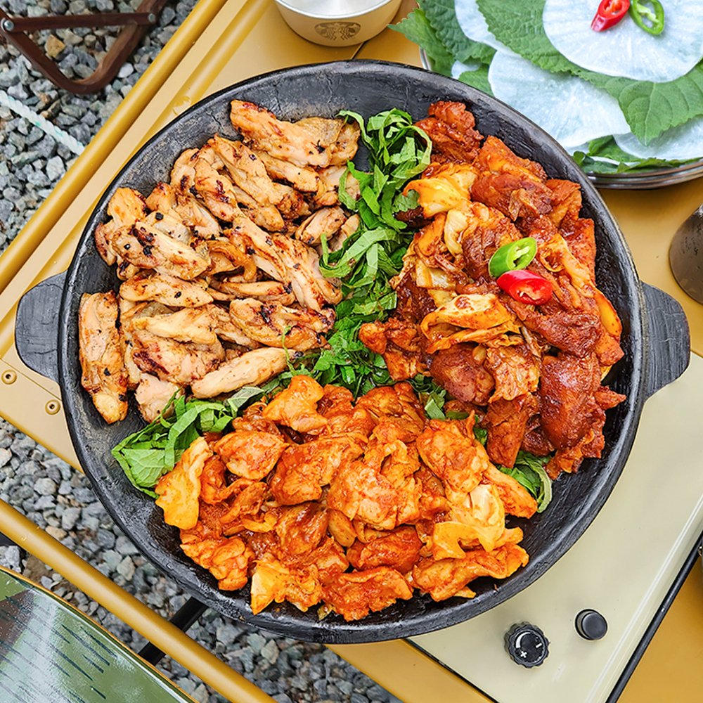 춘천 닭갈비 숯불 간장 닭갈비 캠핑 음식 집들이 음식 닭갈비 1kg