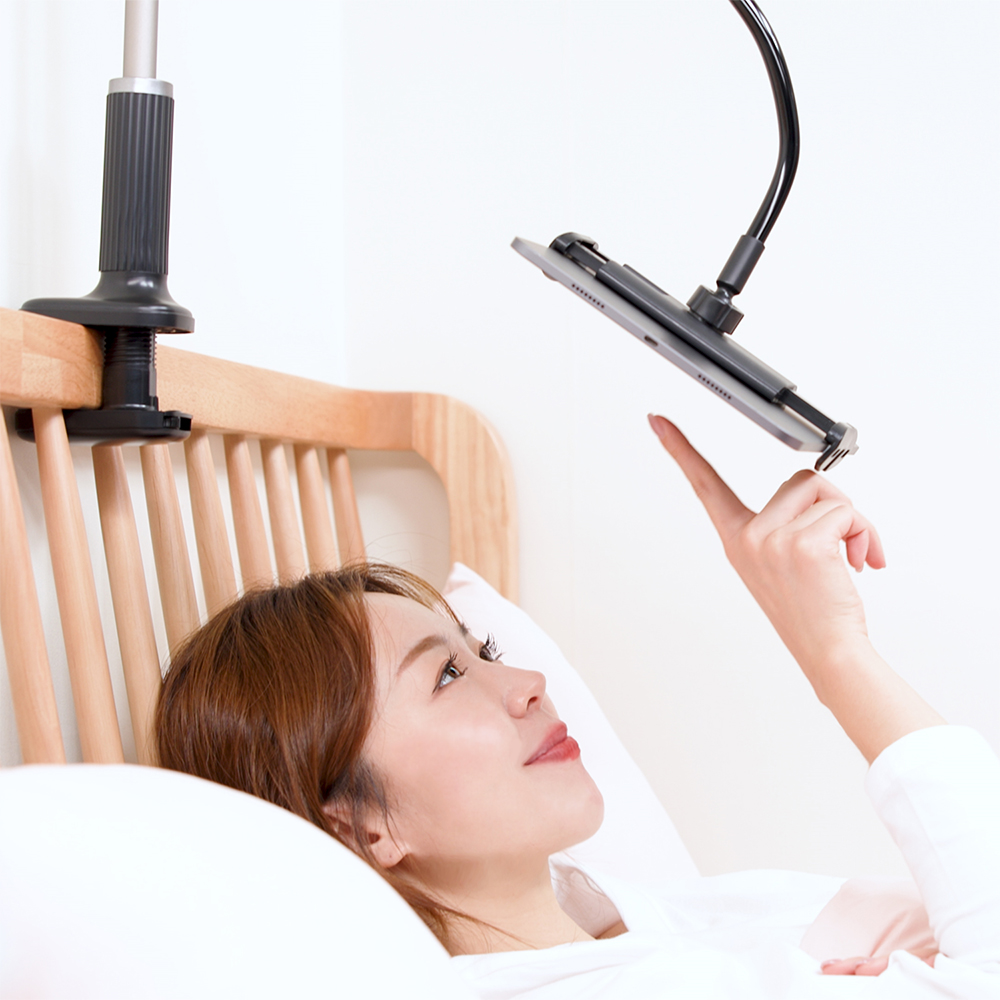 르메이어 자바라 거치대 누워서 스마트폰 탭 패드 태블릿 침대 고정